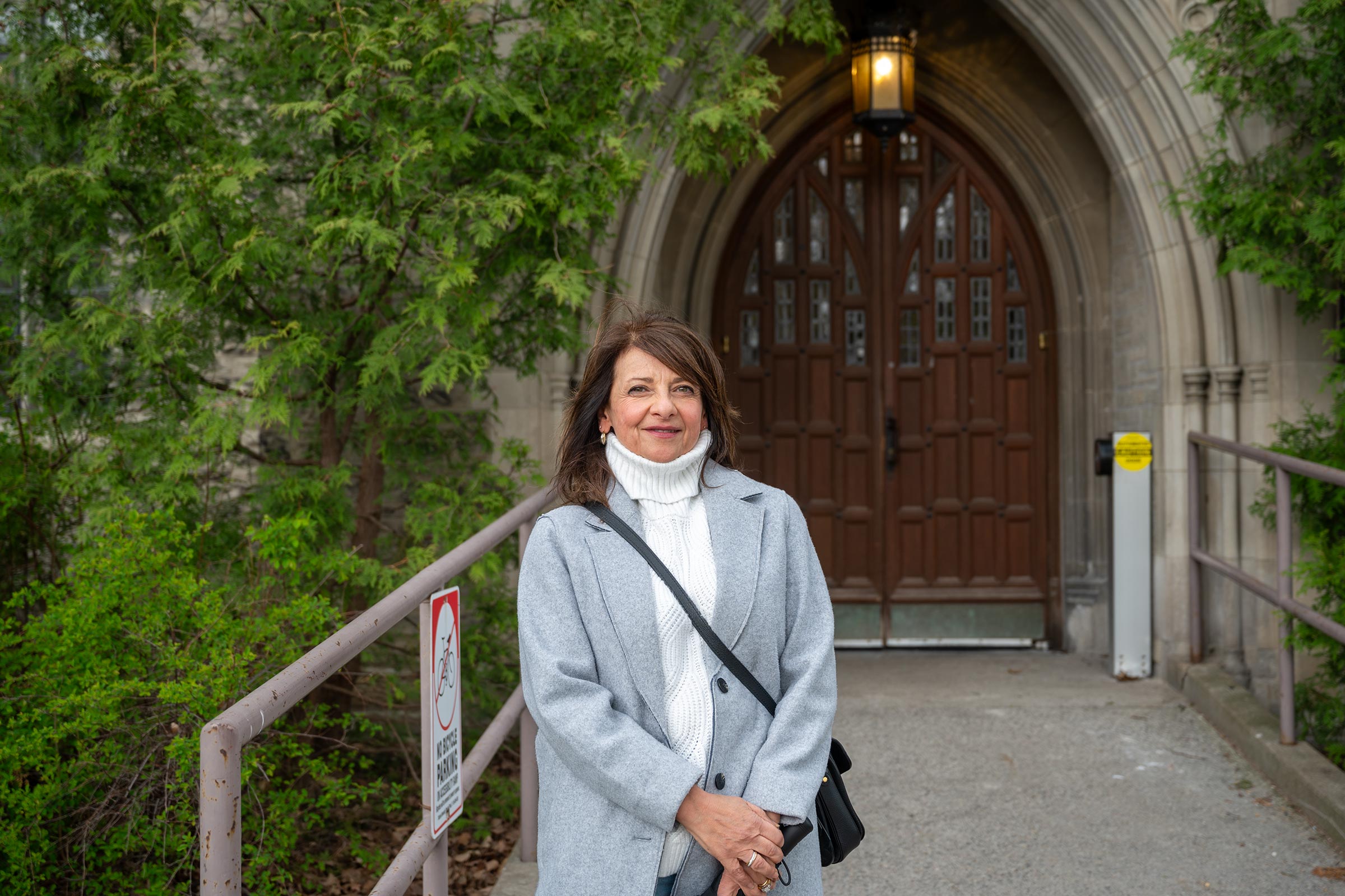 Mona Rassmusen at Emmanuel College.