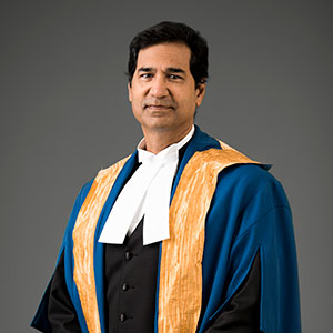  Justice Peter Jamadar in legal garb. 