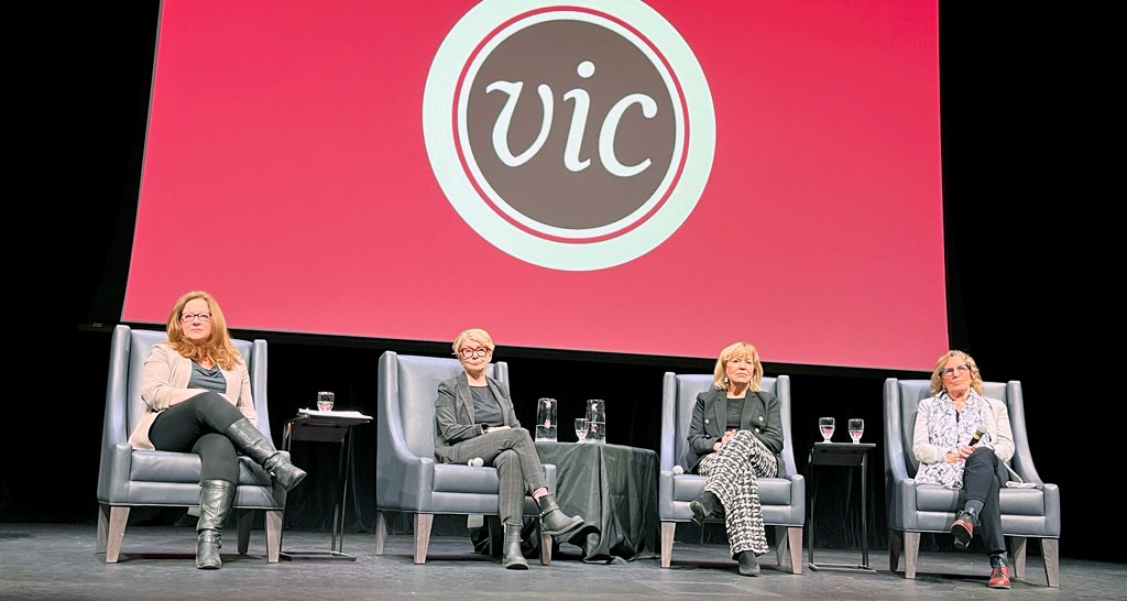 From left to right, Toronto Star Queen’s Park reporter Kristin Rushowy, former MPP Rev. Cheri DiNovo, former Health Minister and Deputy Premier Christine Elliott and former Ontario Premier Kathleen Wynne.